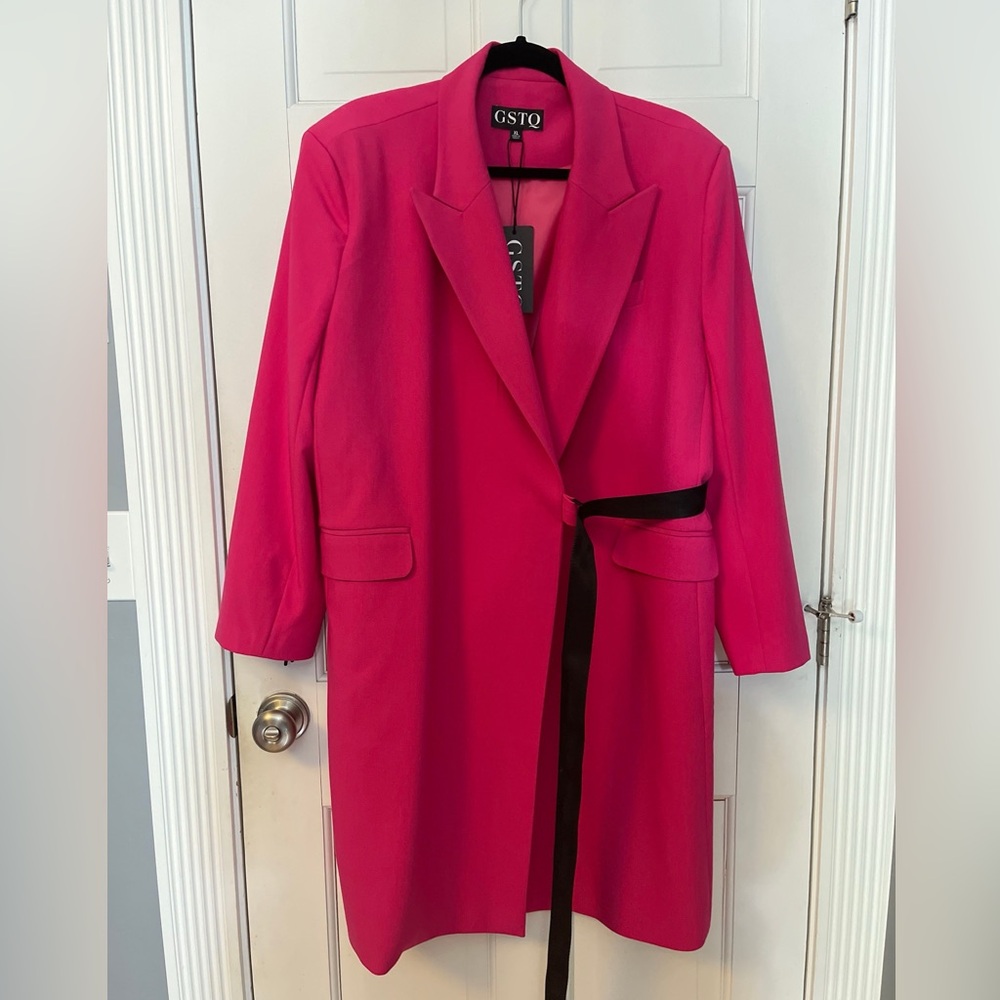 GSTQ Full Court Blazer in Pink Lux NWT size XL